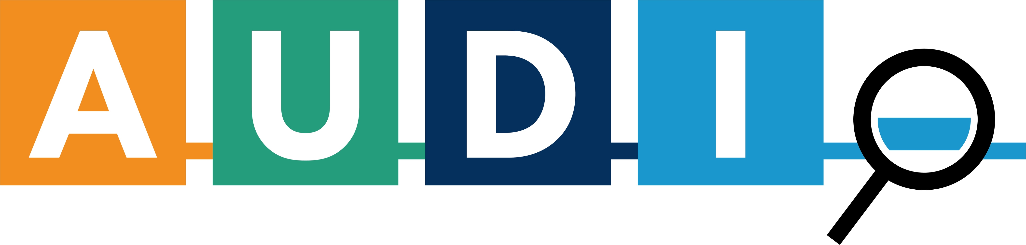 Logo des Forschungsprojektes »AUDIo – Auditlösung für Machine-Learning-basierte, datengetriebene Dienstleistungen«