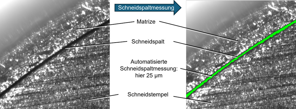 Automatisierte Scheidspaltmessung